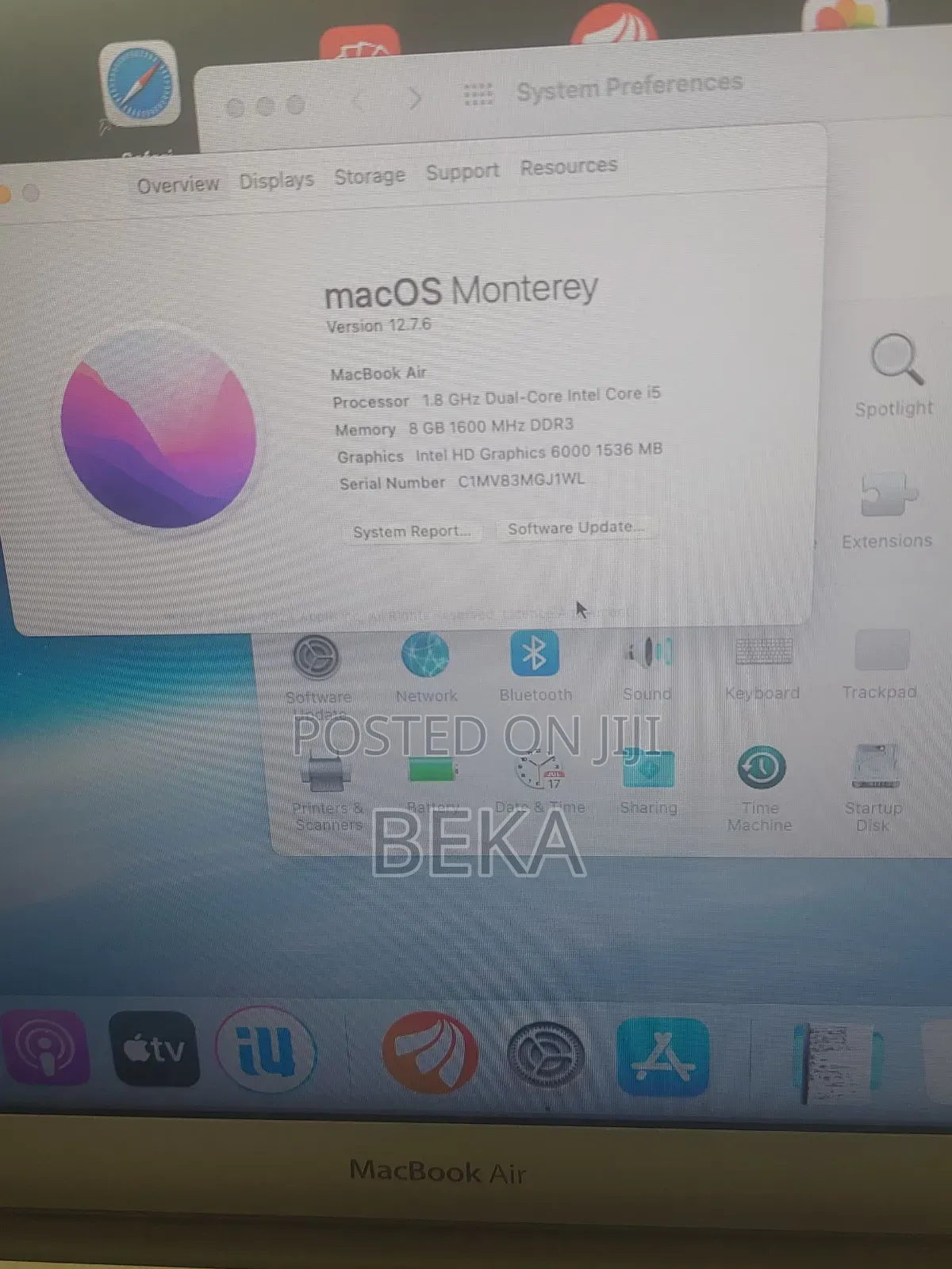 New Laptop Apple MacBook 2017 8GB Intel Core i5 SSD 256GB