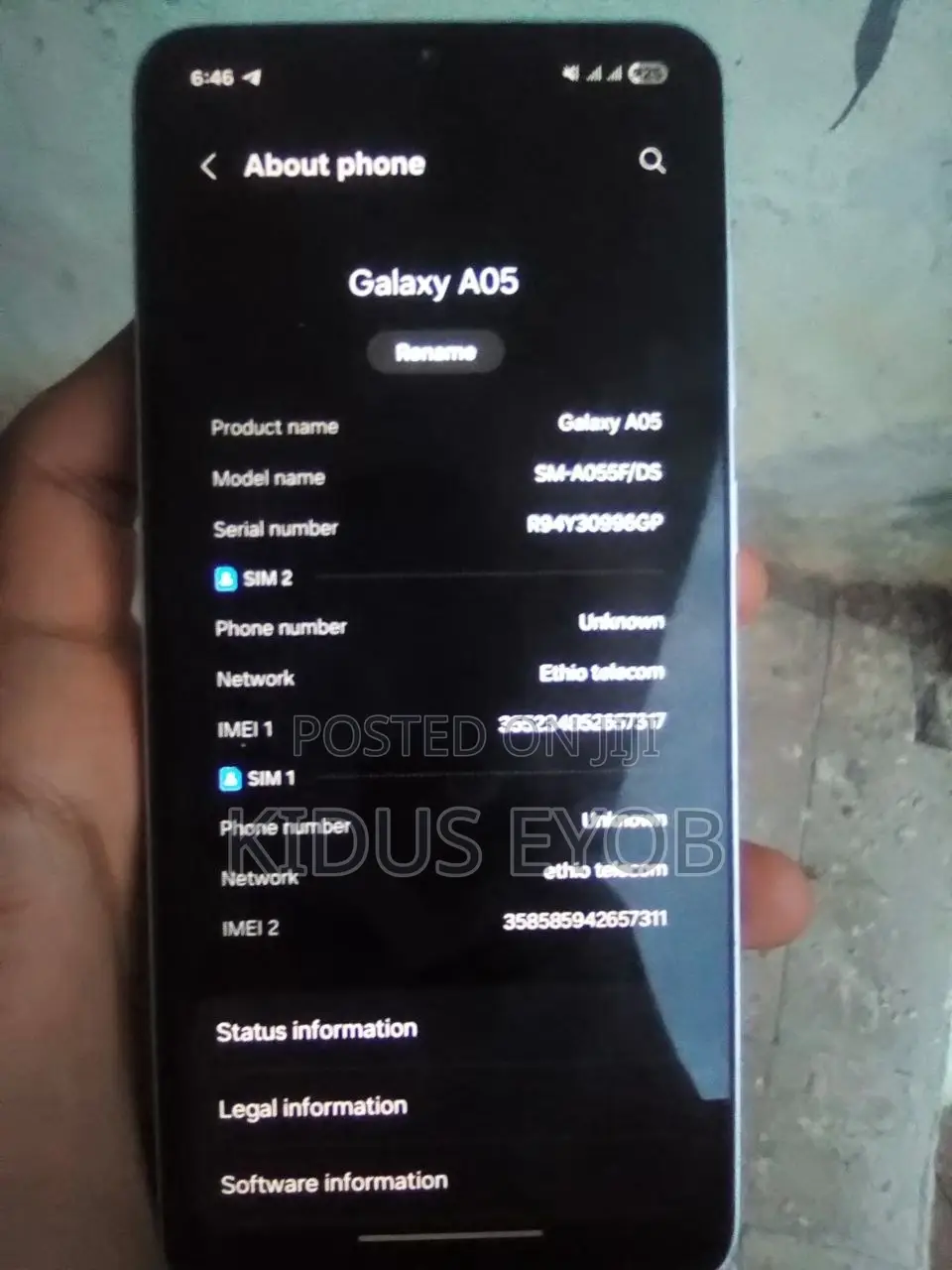 New Samsung Galaxy A05 128 GB White