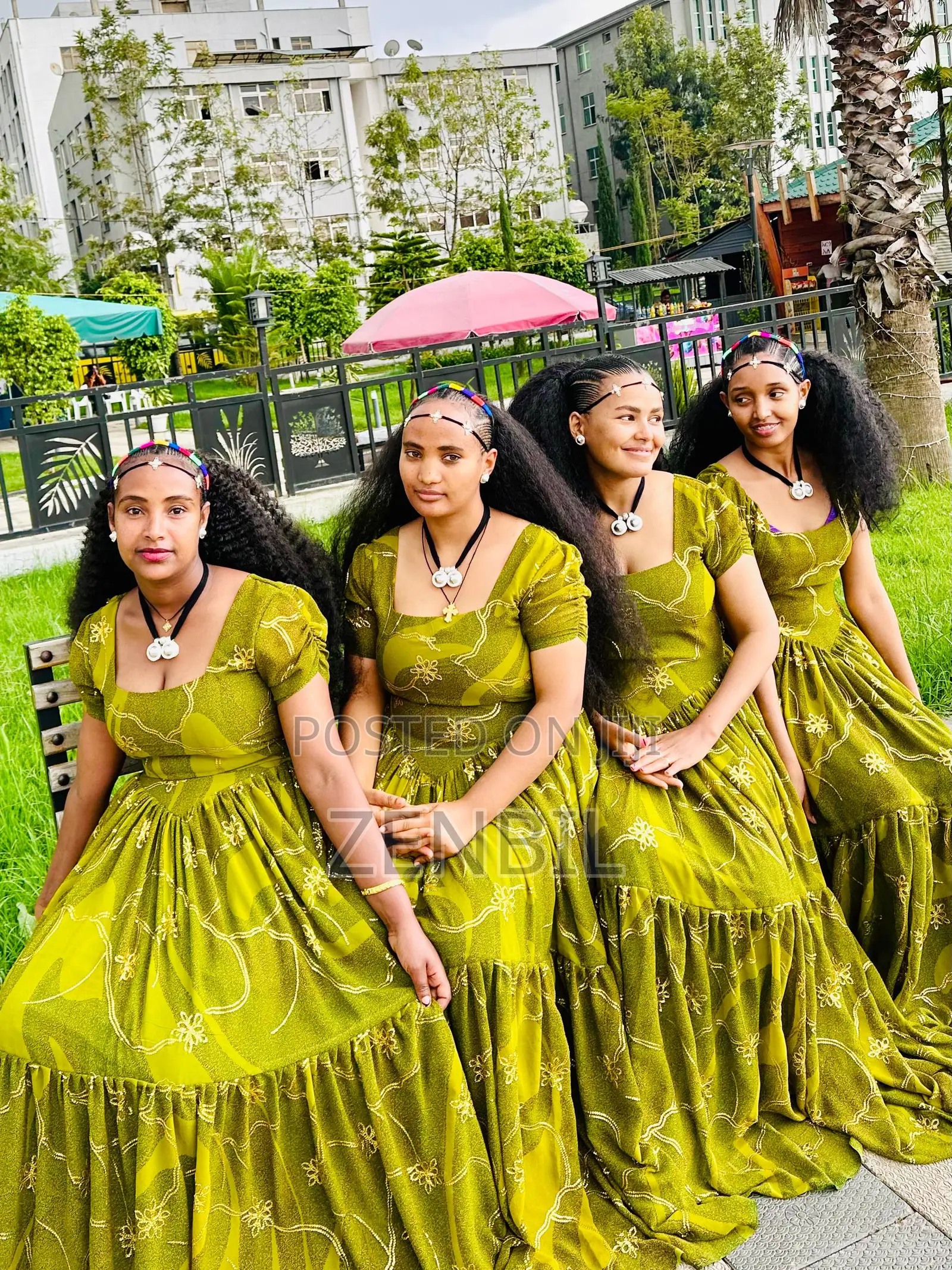 Olive Gold Ashenda 2018 EC Chiffon Dress | Zenbil Chiffon