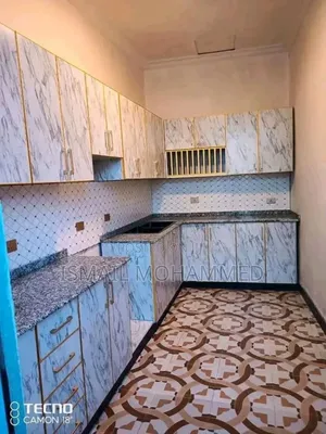 Modern Kitchen Storage Cabinet Set With Countertop Space