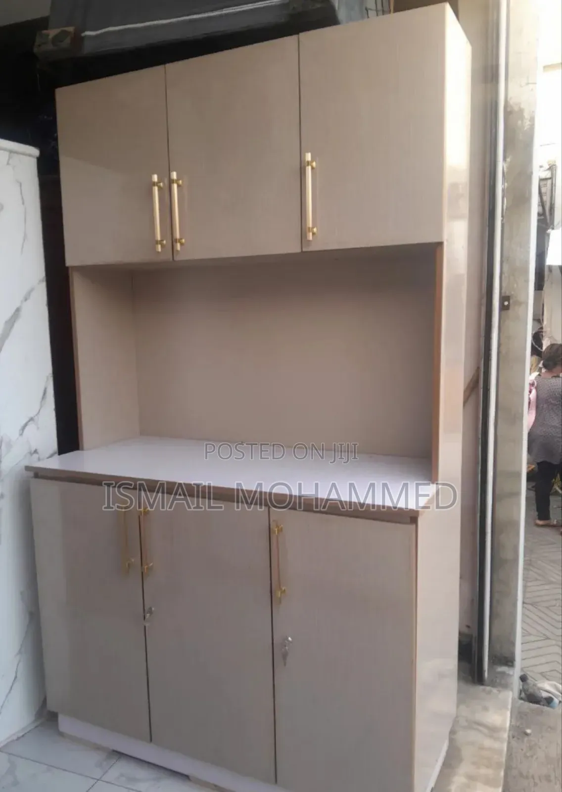 Waterproof Heavy Duty Wooden Kitchen Cupboard Unit