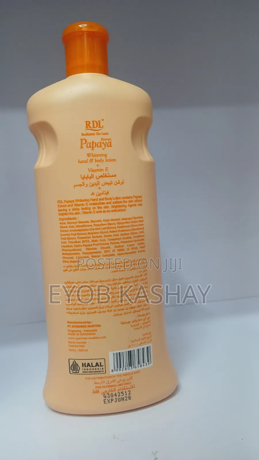Papaya Whitening Hand Bady Lotion