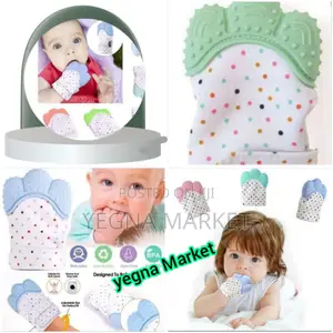 Baby Teething Gloves, Newየልጆች የጅ ጓንት እጣታቸውን እንዳያኝኩ የሚረዳ
