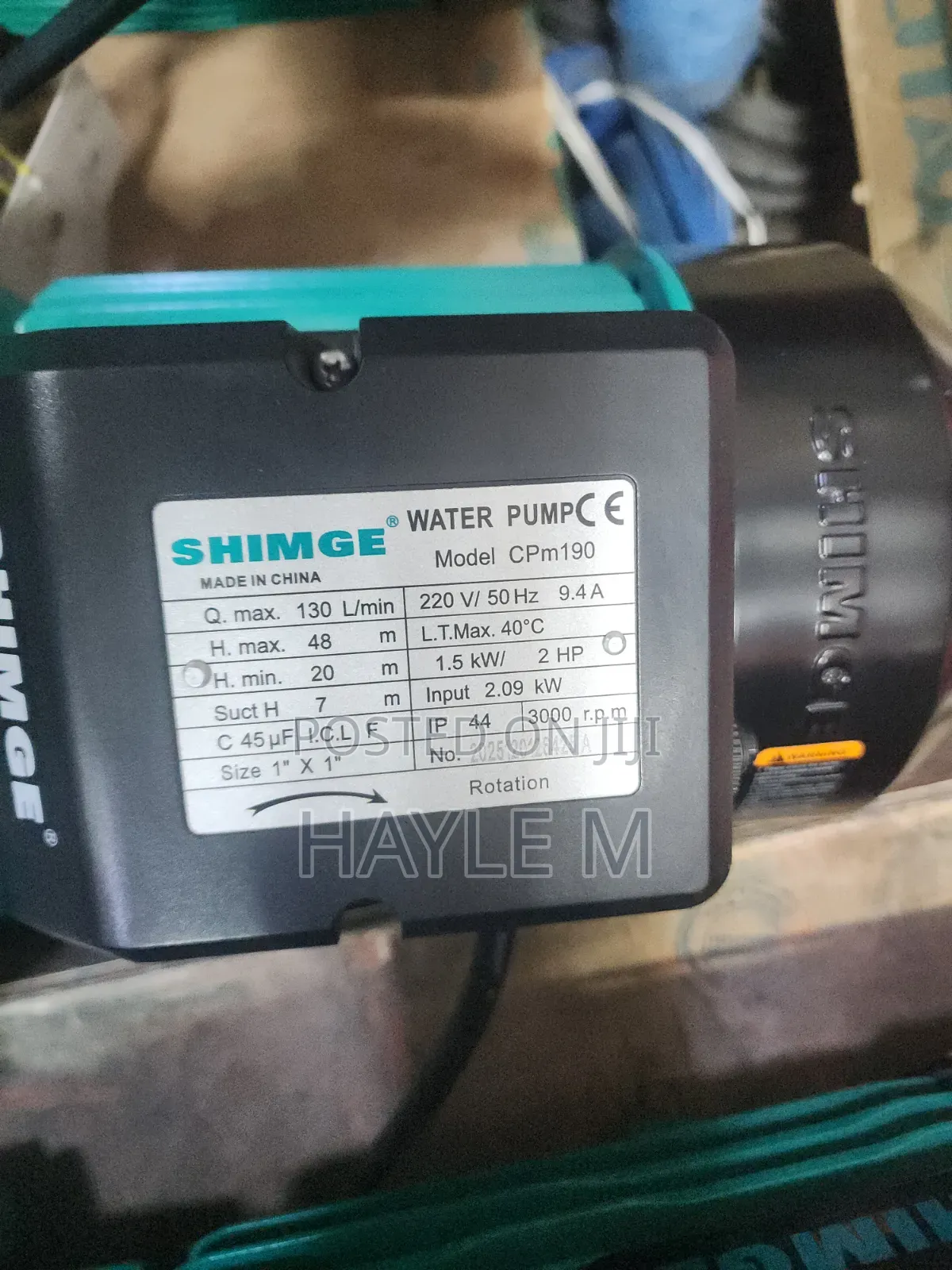 Shimge Surface Water Pump2hp