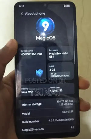 New Honor X5c Plus 128 GB Black