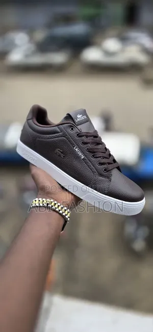 Lacoste Classic Leather Flat Mens Shoe Timeless