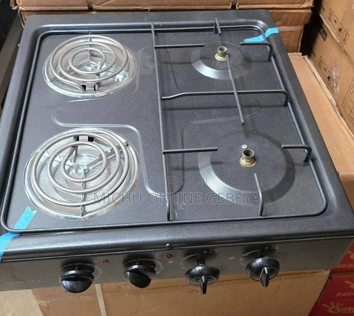 Kumtel ባለ 4-ምድጃ 2 Electric /2 ሲሊንደር Stove/ Free Delivery