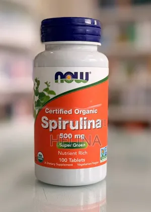 Certified Organic Super Green Spirulina 500mg 100 Tablets From USA