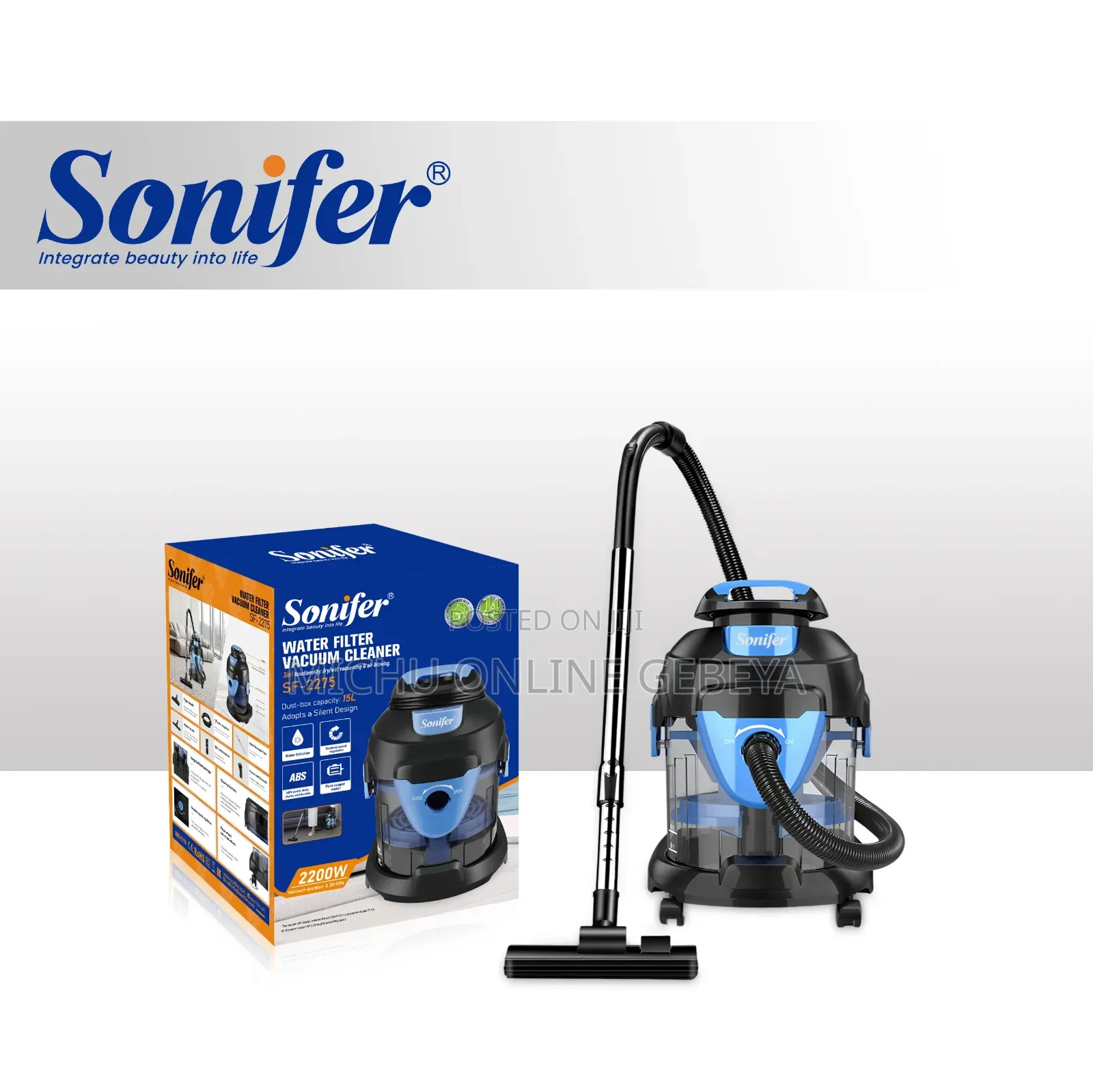 Soniferwater Filter Vacuum Cleaner Dry/Wet/ Air Blowing Free Delivery
