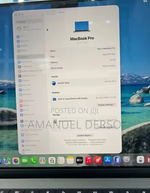 New Laptop Apple MacBook Pro 2021 M1 32GB Apple M1 Pro SSD 1T