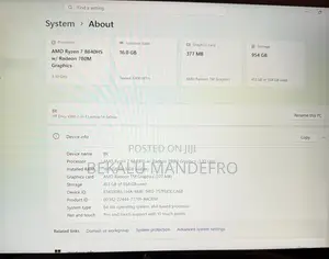 Laptop HP Envy x360 1GB AMD Ryzen 7 SSD 1T