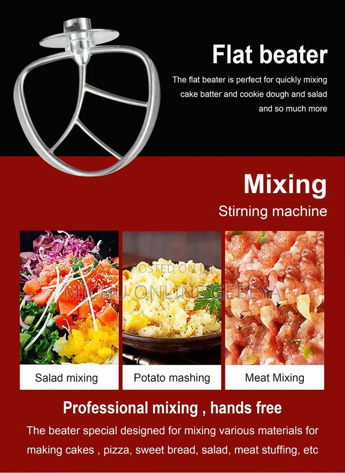 Sonifer Heavy Duty 12L 6 Speed የሊጥ ማቡኪያ Stand Mixer/ Free Delivery