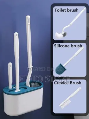 Wall-Mounted 3in1 Toilet Cleaning Brush