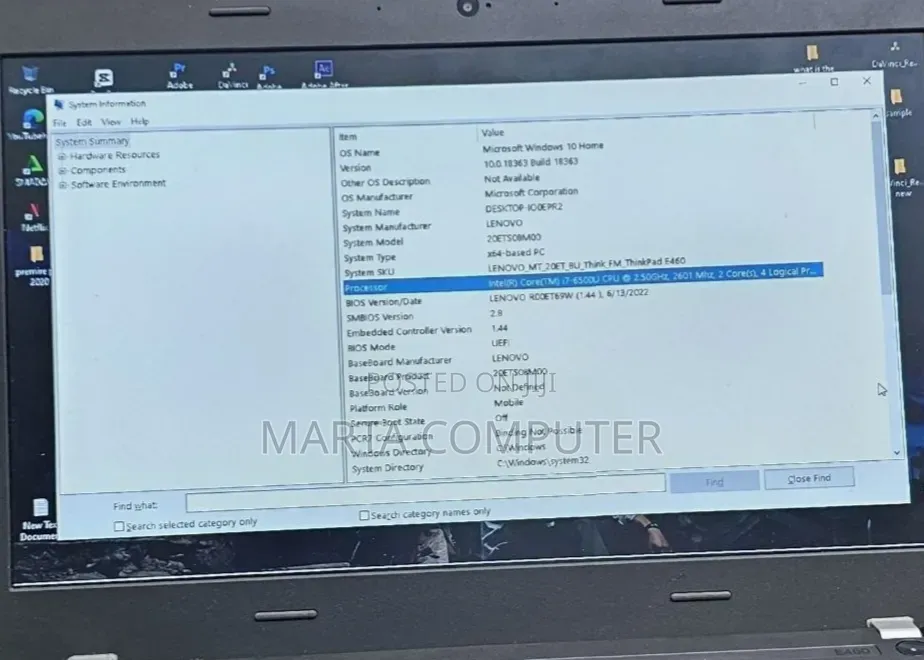 New Laptop Lenovo ThinkPad E470 12GB Intel Core i7 SSD 512GB