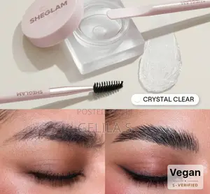 SHEGLAM Set Me Up Brow Hold-Crystal Clear Brow Pomade Brand Makeup