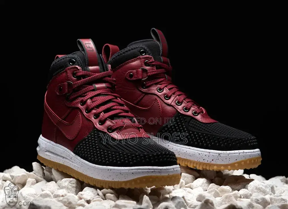 Nike Lunar Force 1 Duckboot Sneakers Blak Team Red