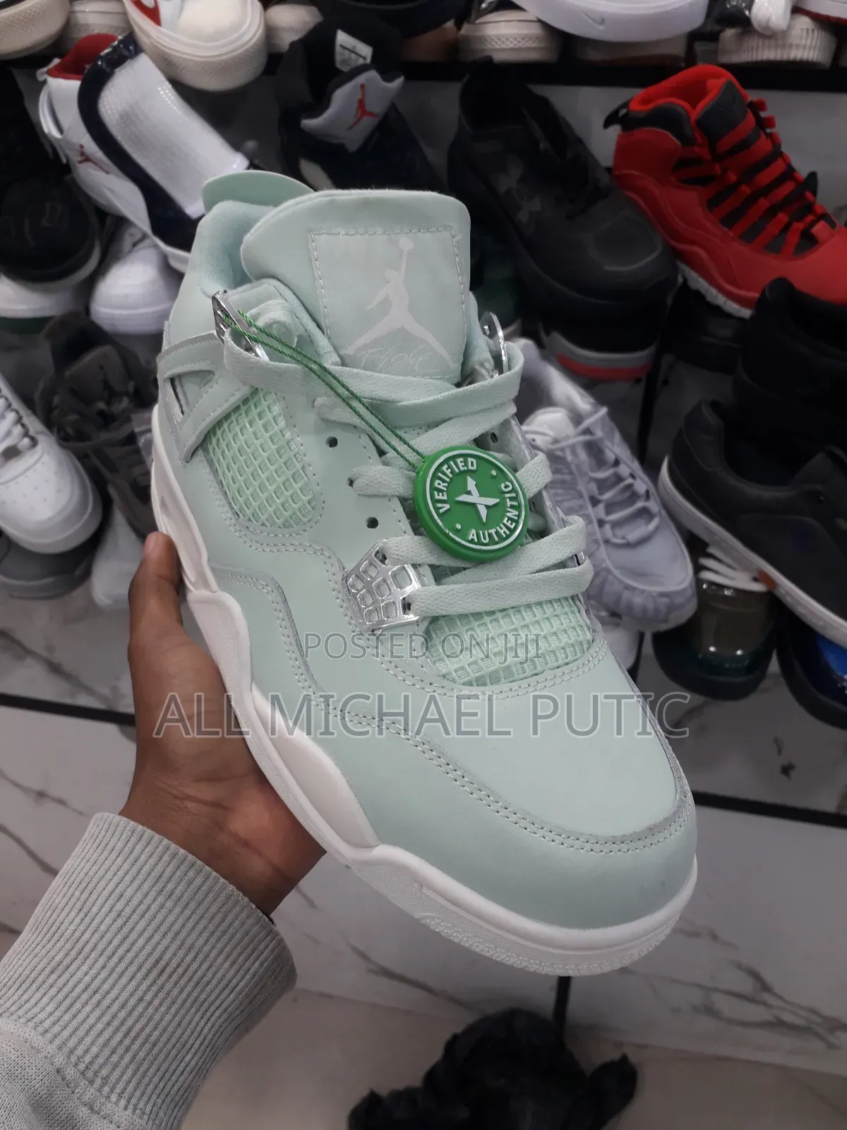 Jordan 4 Light Green Shoes