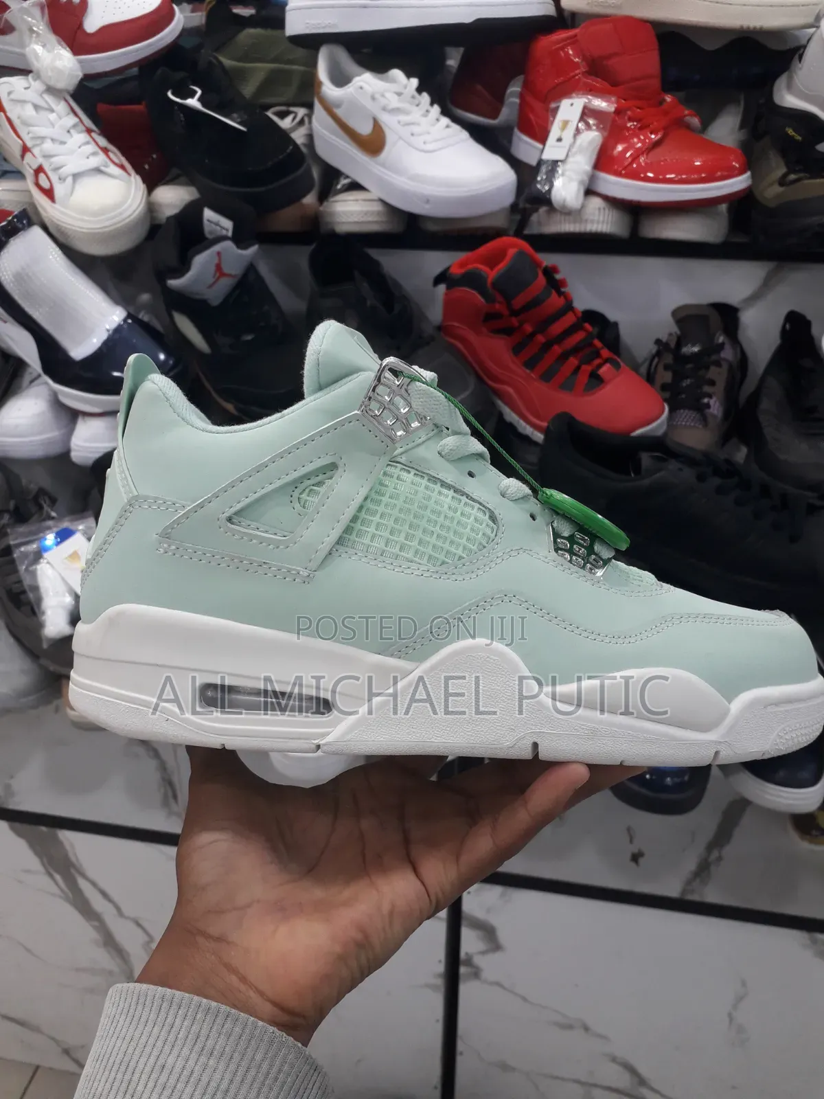 Jordan 4 Light Green Shoes