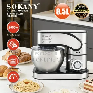 Sokany 8.5L Heavy Duty Stand Mixer/ Free Delivery