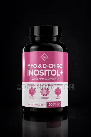 Myo Inositol D-Chiro With Folate and Vitamin D 2000mg 120 Capsules