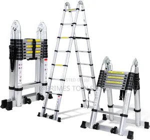 Telescopic Aluminum Ladder | Foldable Extension Ladder | ቴሌስኮፒክ አሉሚኒየም