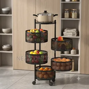 5 Layer Moveable Kitchen Storage Rack
