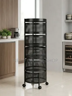 5 Layer Moveable Kitchen Storage Rack