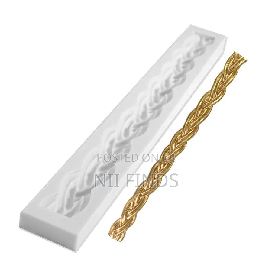 Twisted Rope Border, Rope, Pearl Silicon Mold