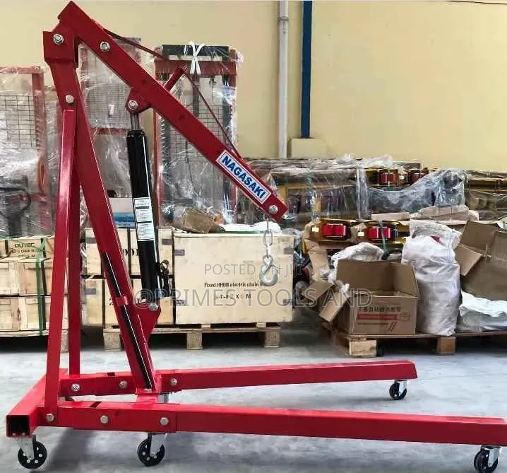 Hydraulic Engine Crane | Foldable Engine Hoist | Hydraulic Shop Crane