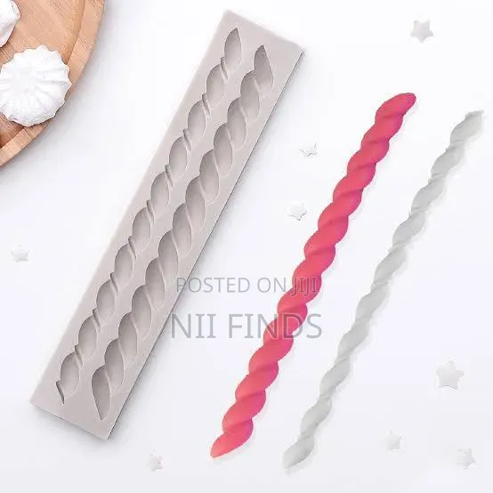 Twisted Rope Border, Rope, Pearl Silicon Mold