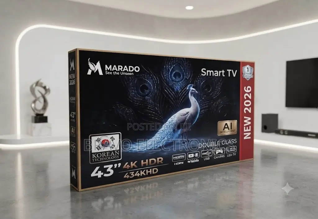  MARADO 43” Smart TV – New Model | Double Screen | AI HDR