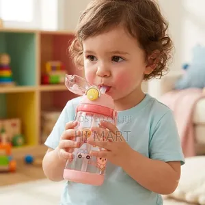 Giraffe Push and Open Kids Water Bottle