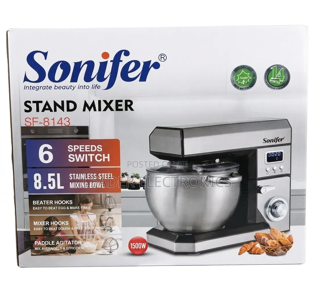 Sonifer Premium Baking Mixer 8.5 Liter ( የሊጥ ማብኳያ )
