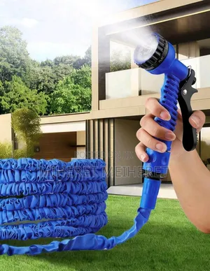25ft-200ft Expandable Garden Hose With 7-Mode Adjustable Spray Nozzle