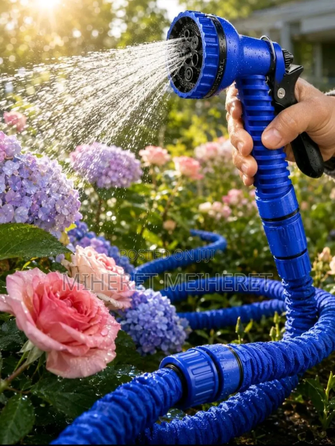 25ft-200ft Expandable Garden Hose With 7-Mode Adjustable Spray Nozzle