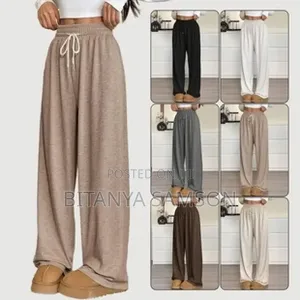 Solid Color Women Causal Pants