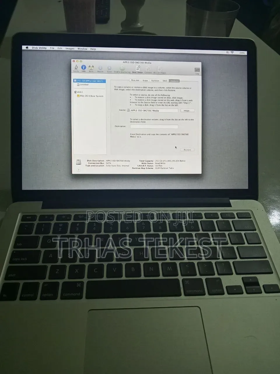 Laptop Apple MacBook 2012 8GB Intel Core i5 HDD+SSD 256GB