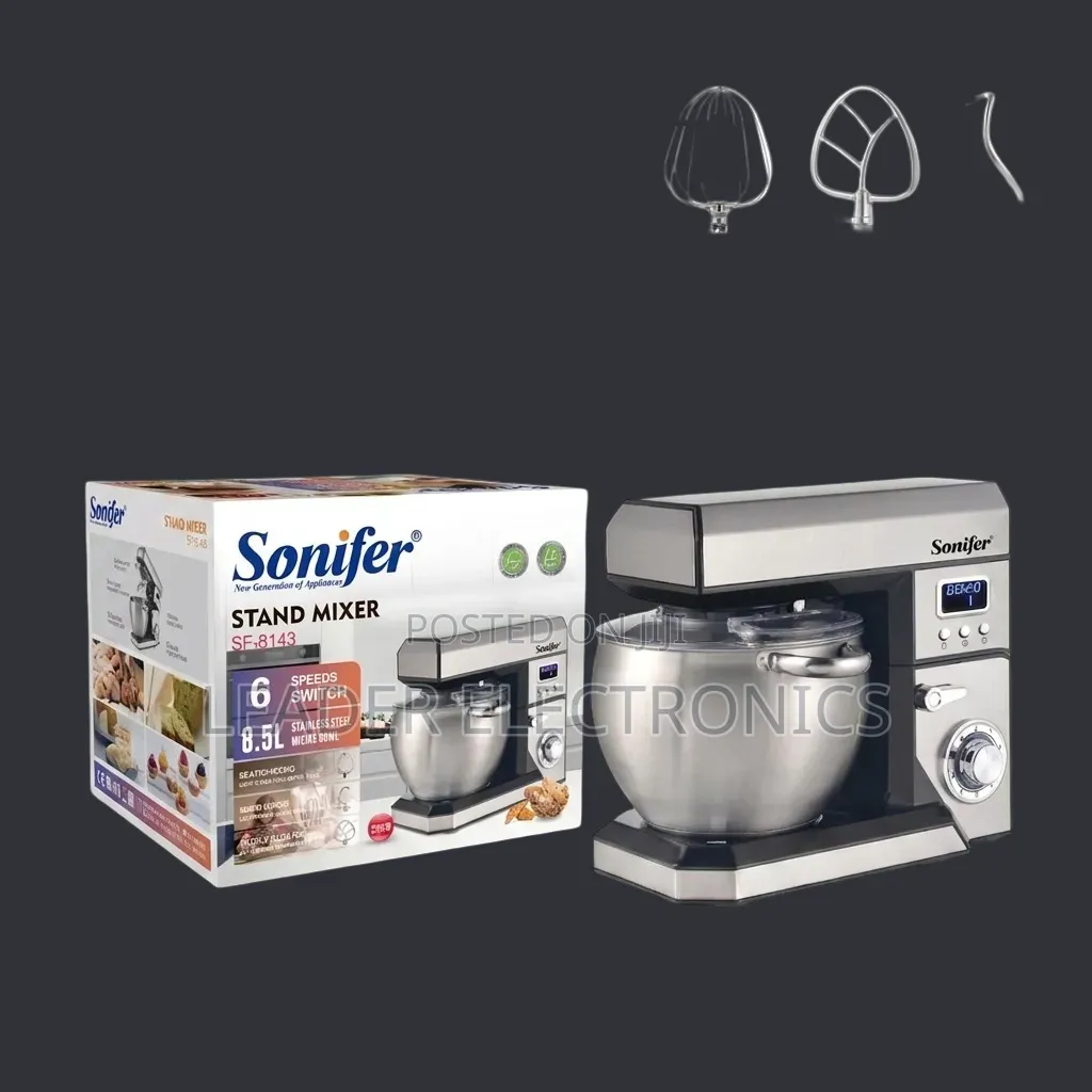 Sonifer Stand Mixer 8.5 Liter – Professional Power for Baking Dough