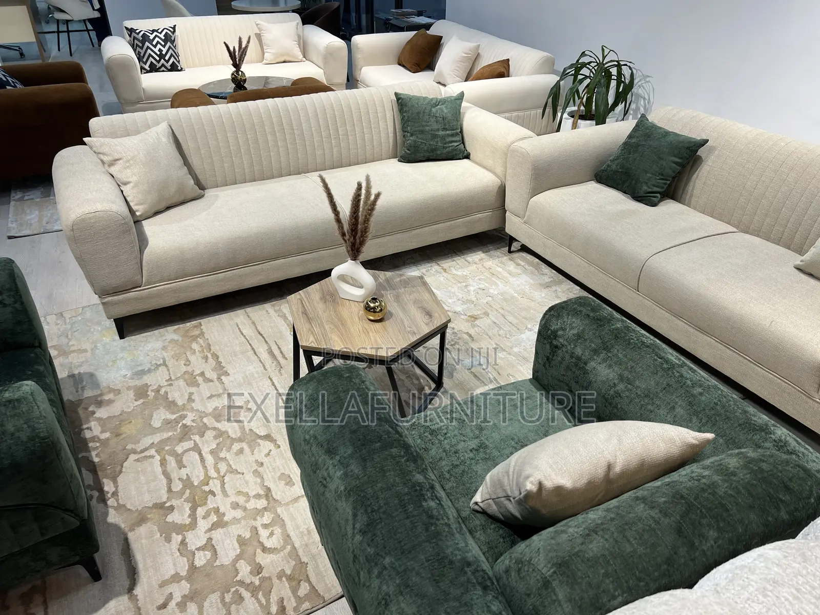 Modern Luxury Fabric Sofa Set 7 Seater Living Room Couch