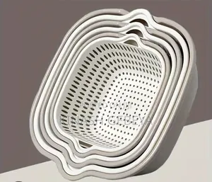 8pcs Kitche Strainer Basket(ማጥለያ እና ማቅረቢያ)