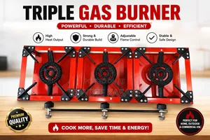 TRIPLE Gas Burner Table - Stove ባለ 3 ምድጃ