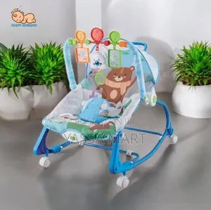 Multifunction Baby Bouncer-ባለ ጎማ የልጆች ማስተኛ እና ሮከር