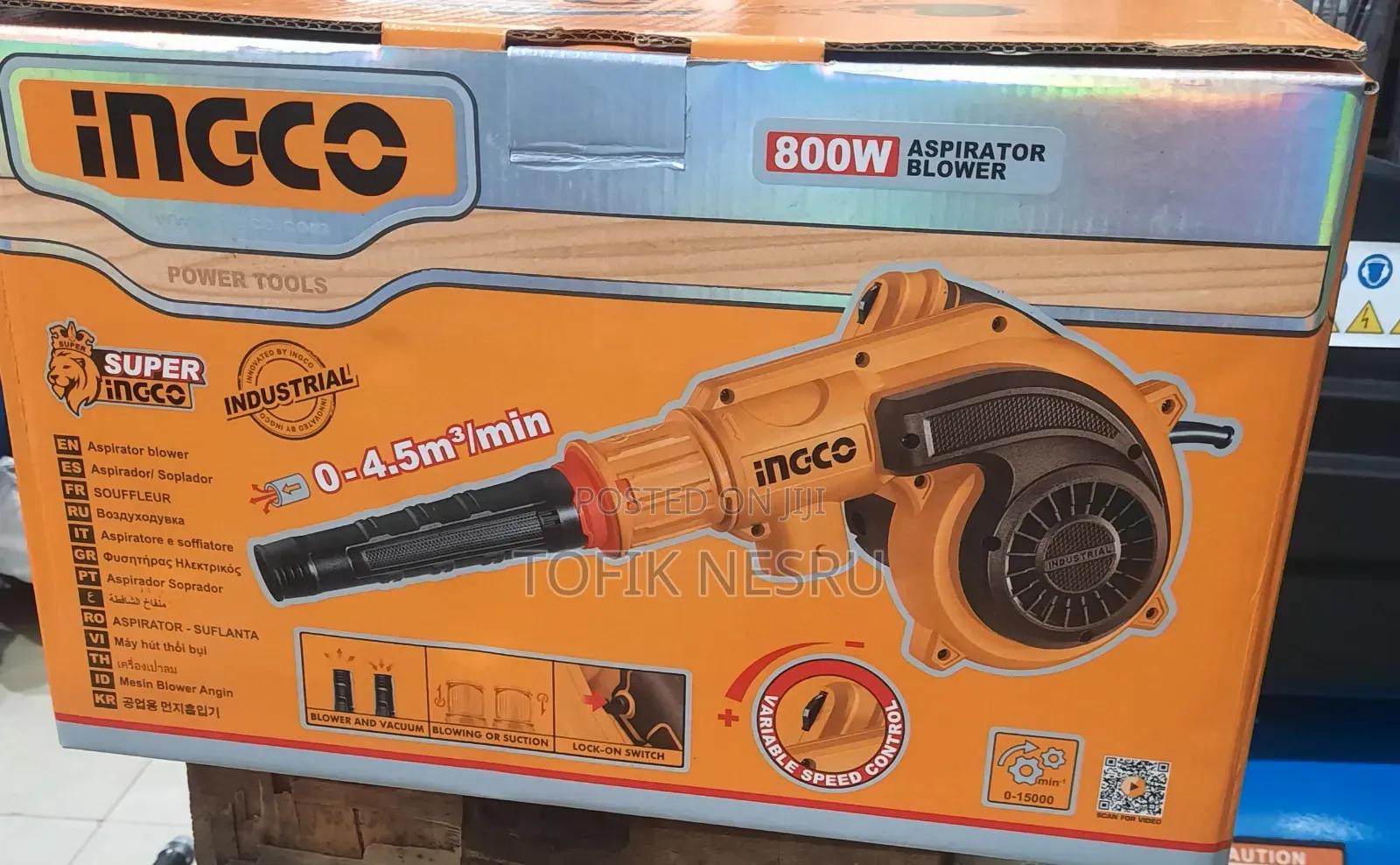 Air Aspirator Blower Ingco