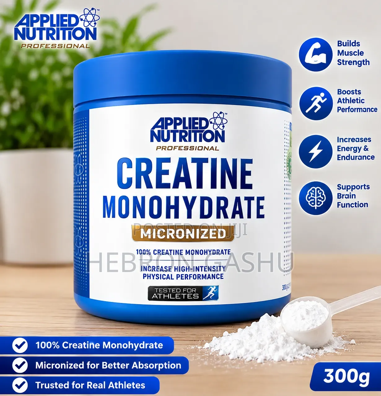 Applied Nutrition Creatine Monohydrate Micronized 300g – 100% Original