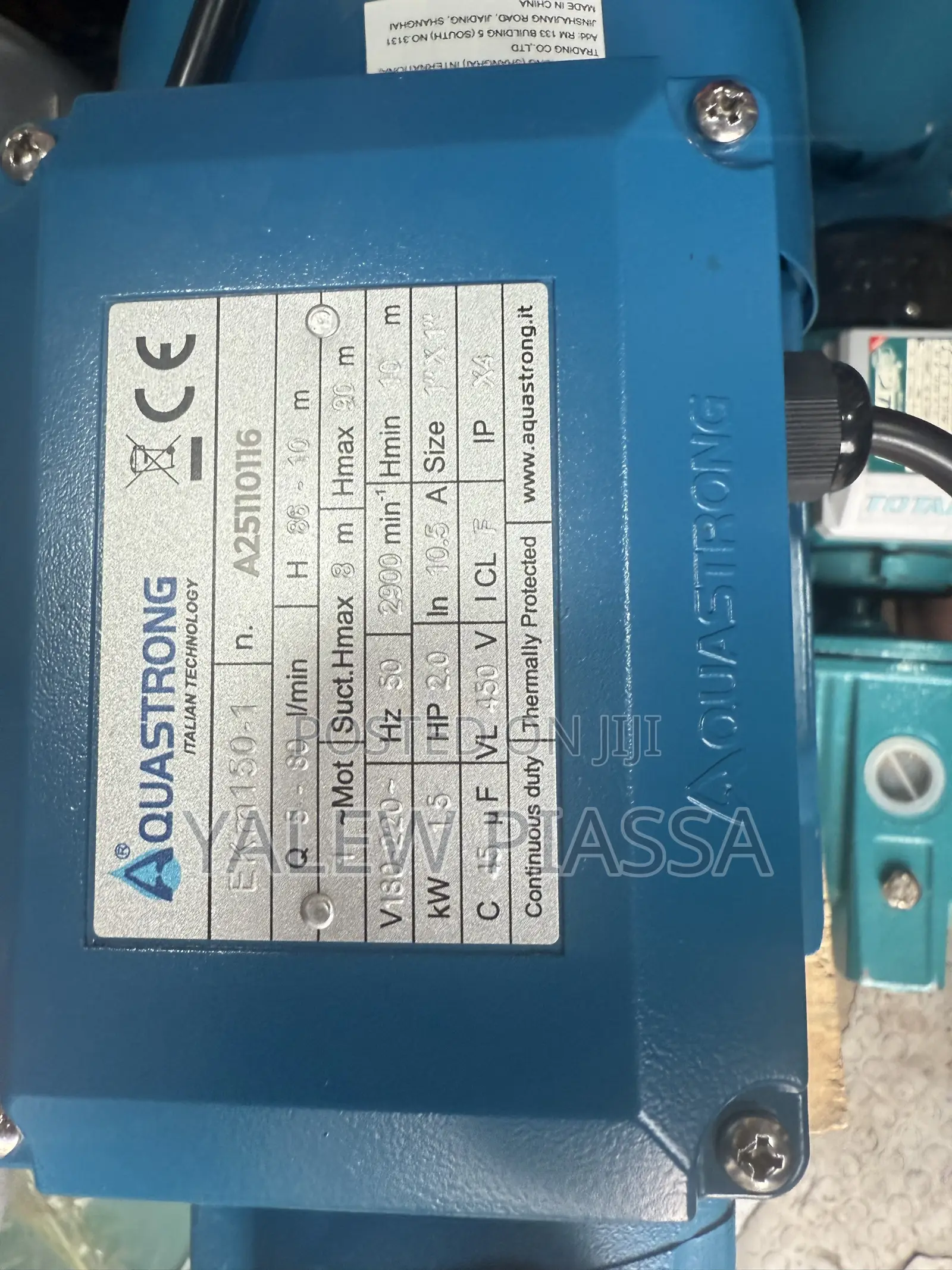 Aqustrong Pump 2hp