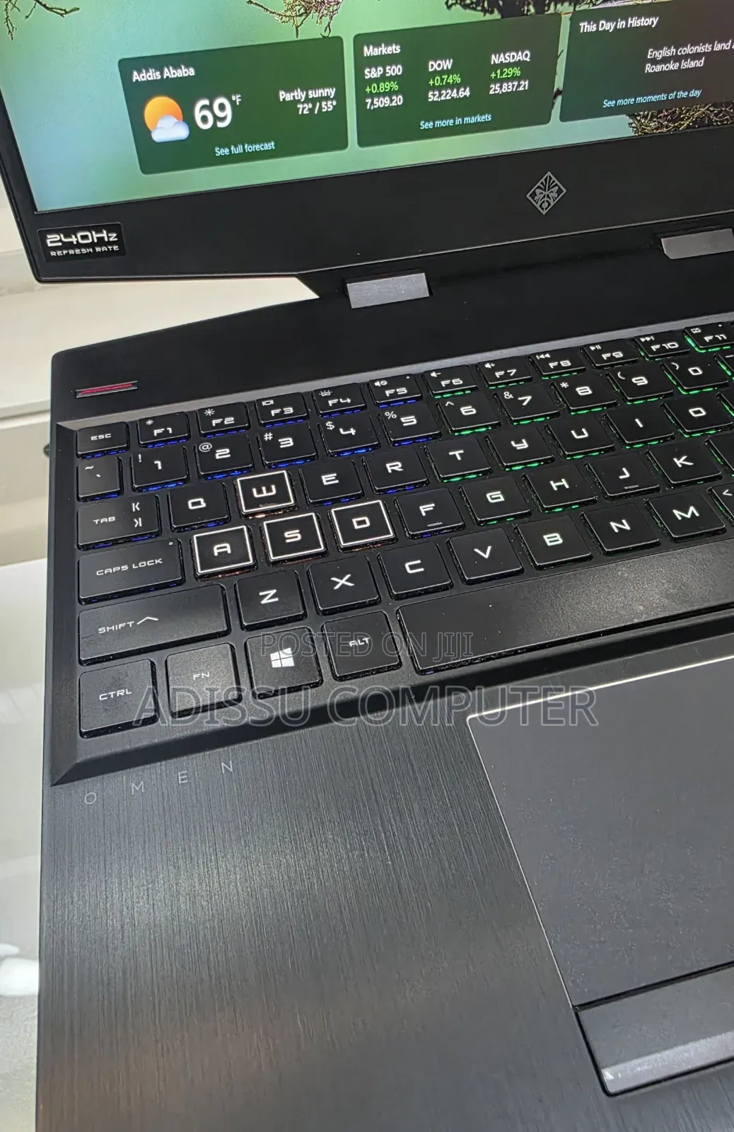 New Laptop HP Omen 15-dh002nr 16GB Intel Core i7 SSD 1T