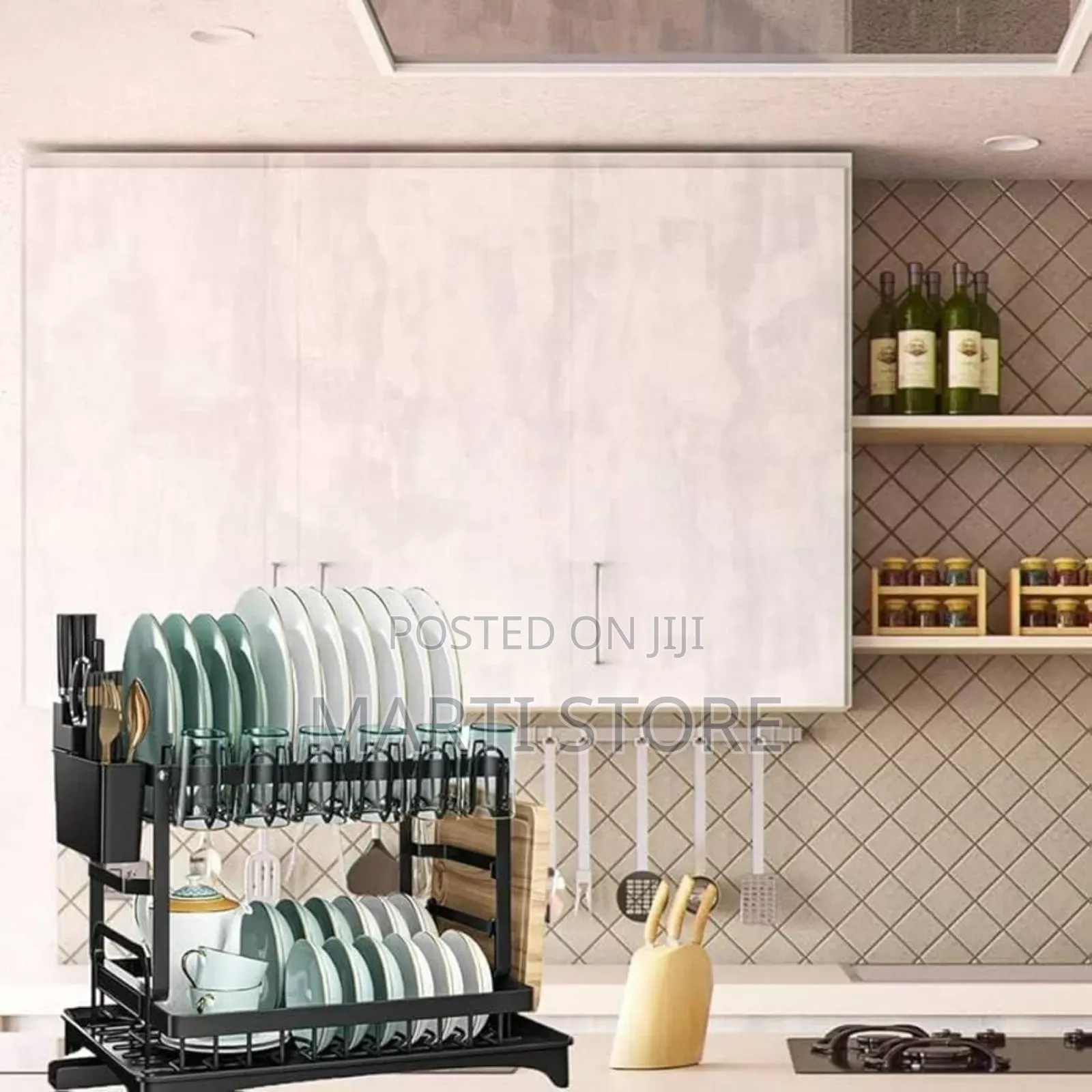 2 Tier Stainless Still Dish Drainer Rack