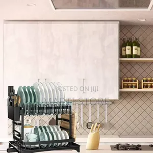 2 Tier Stainless Still Dish Drainer Rack