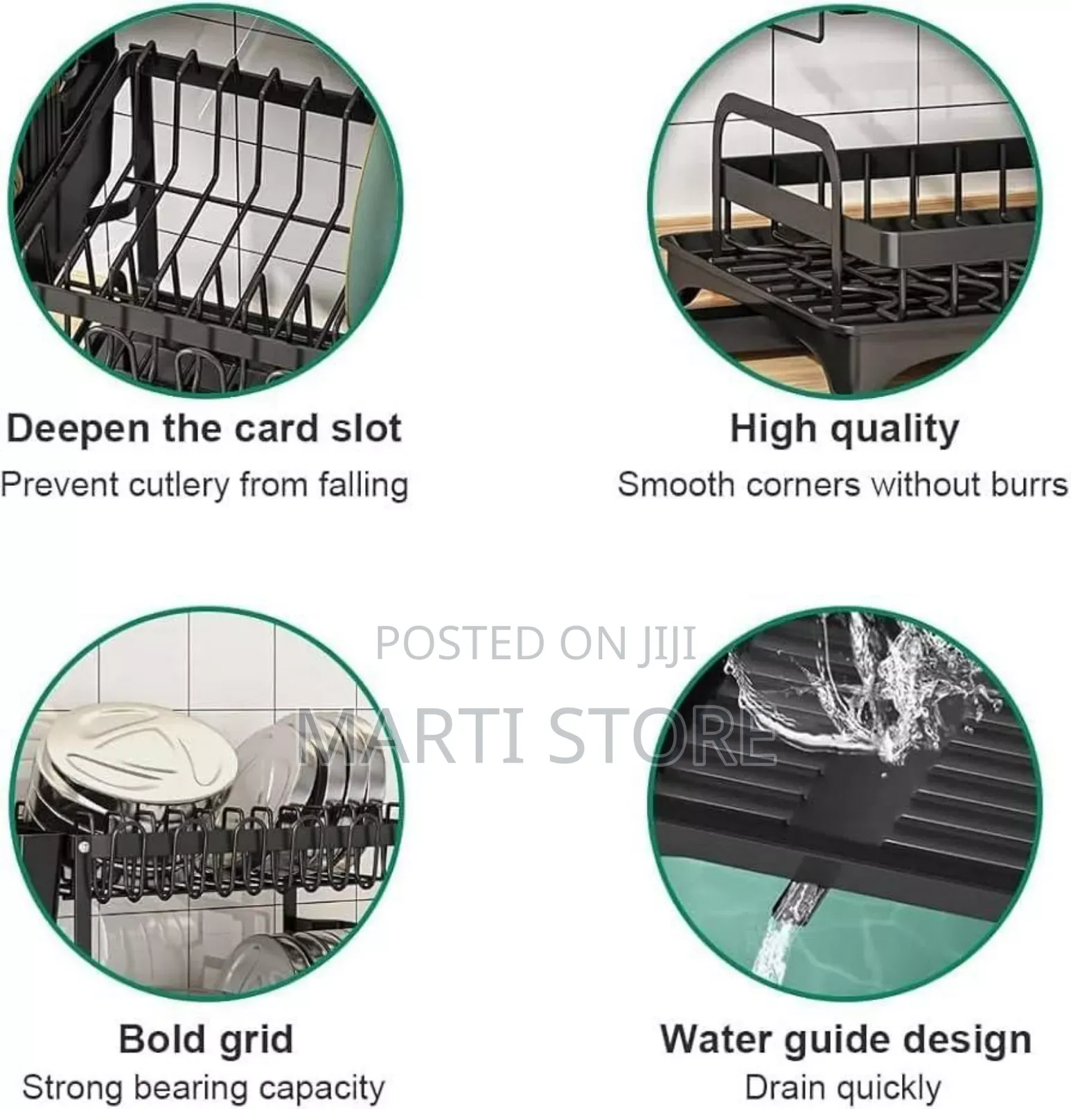 2 Tier Stainless Still Dish Drainer Rack