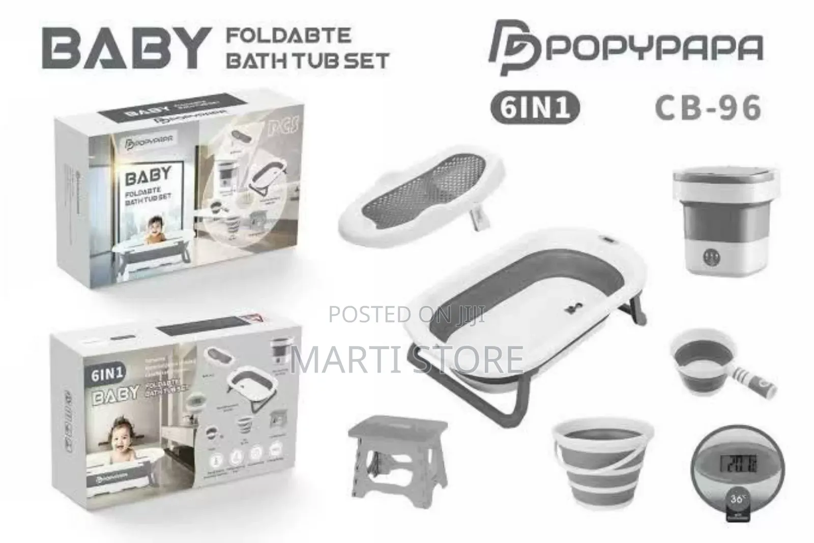 6-in-1 Premium Baby Bath Tub Set